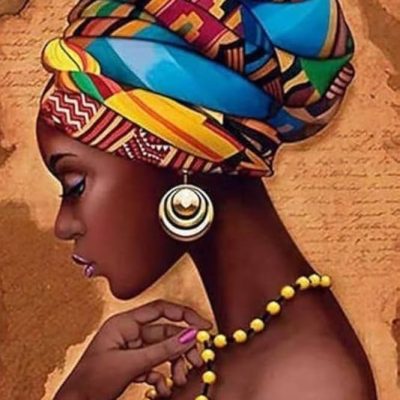 Afrikai lány gyémántkirakó termékkép